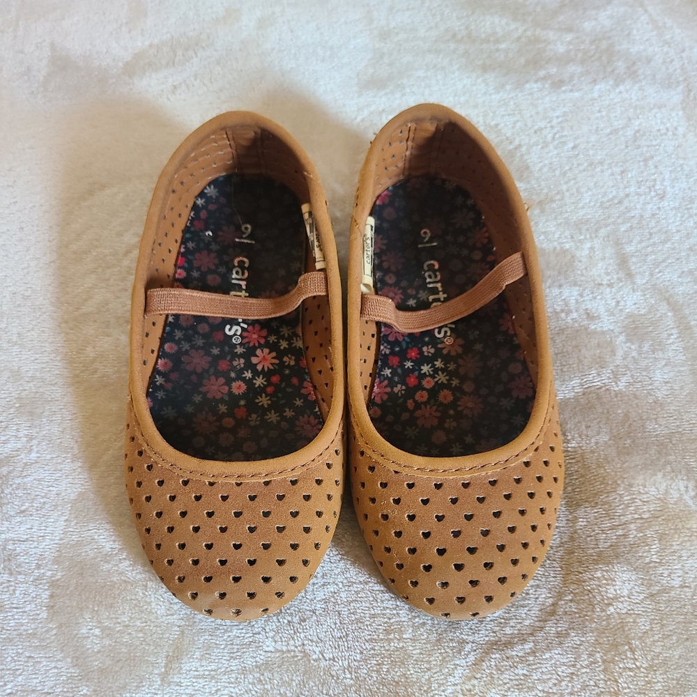Carters Tan Mary Janes